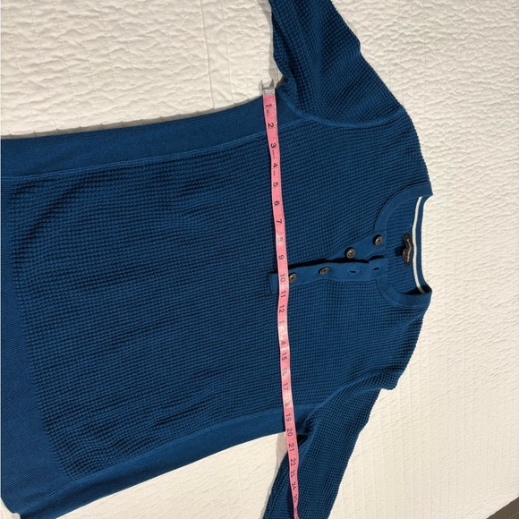 Banana Republic Men’s Henley Pull-over Sweater 100% Cotton Size Medium - Picture 5 of 6